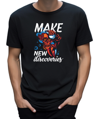 Make New Discoveries Classic Printed T-Shirt