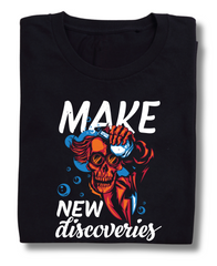 Make New Discoveries Classic Printed T-Shirt